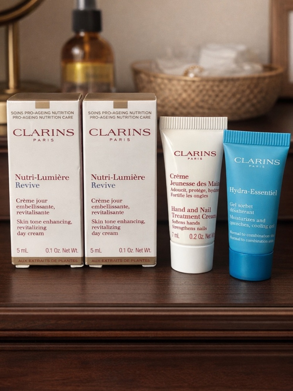 Clarins Skincare 4 pc Mini Bundle